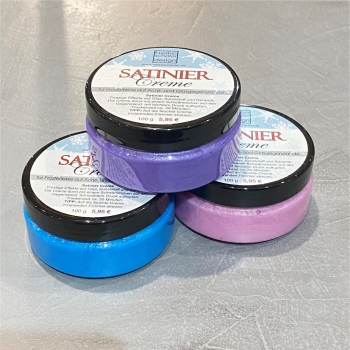 Satiniercreme Set, Blau-Lila-Pink